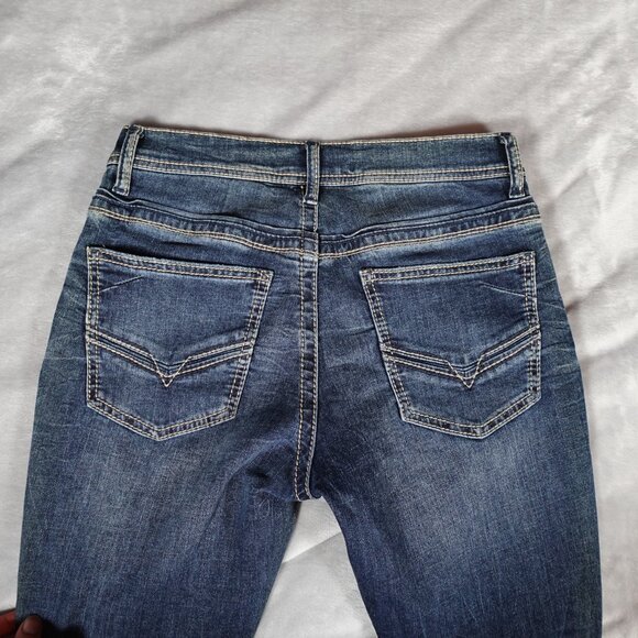 BKE Alec Skinny Denim Jeans Mens 31x30 (Fits 30x29) Stretch Dark Wash - Picture 6 of 12